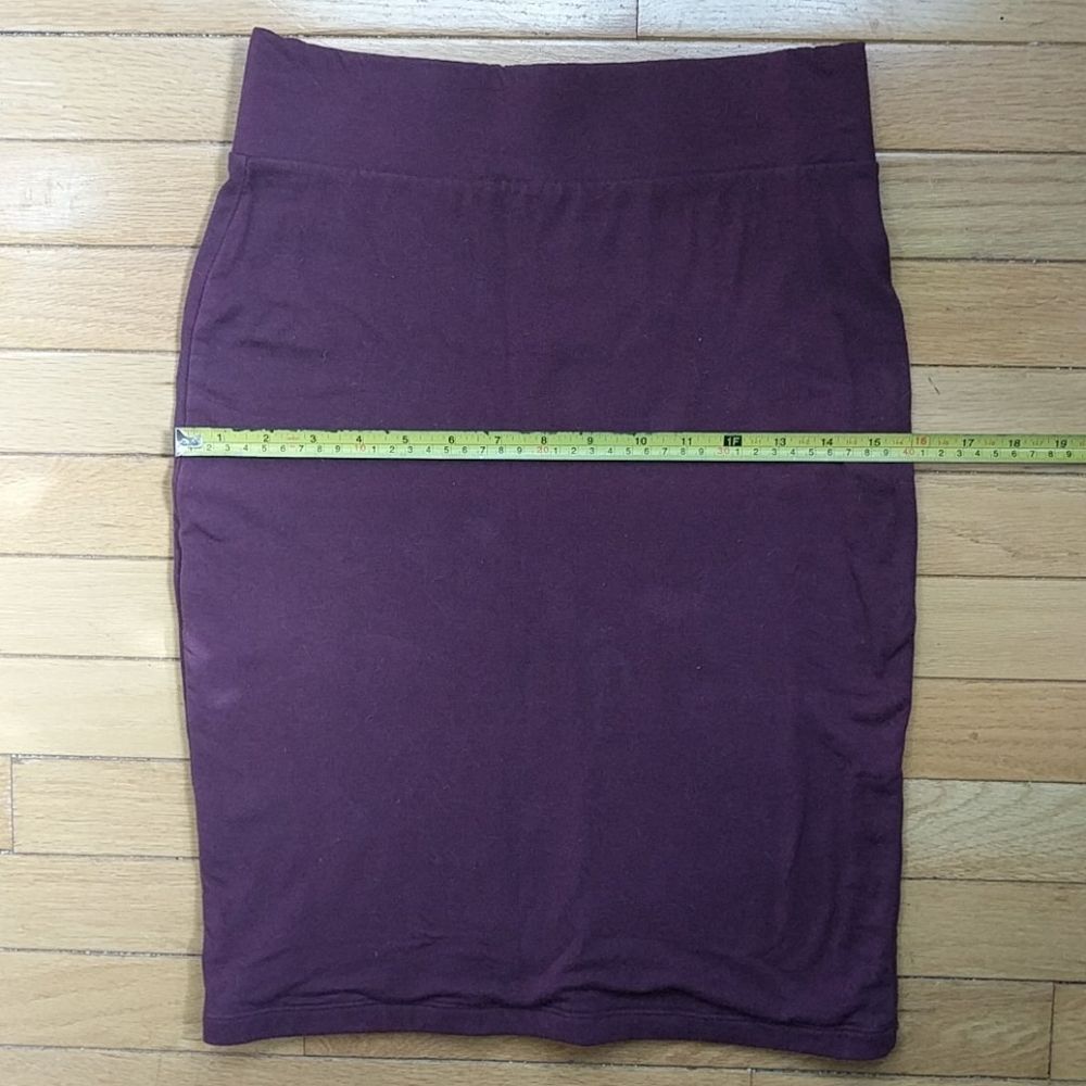 purple AA-Style Stretch pencil skirt